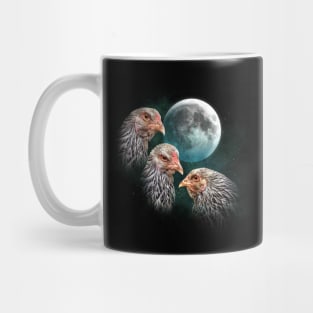 Three Chicken Moon (Dark Brahma) Mug